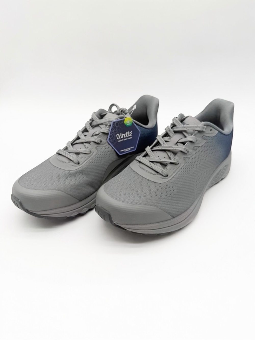 Propet One Evolve Orthotic Walking Sneakers Mesh Gray Blue Mens 11 Xtra Wide NEW